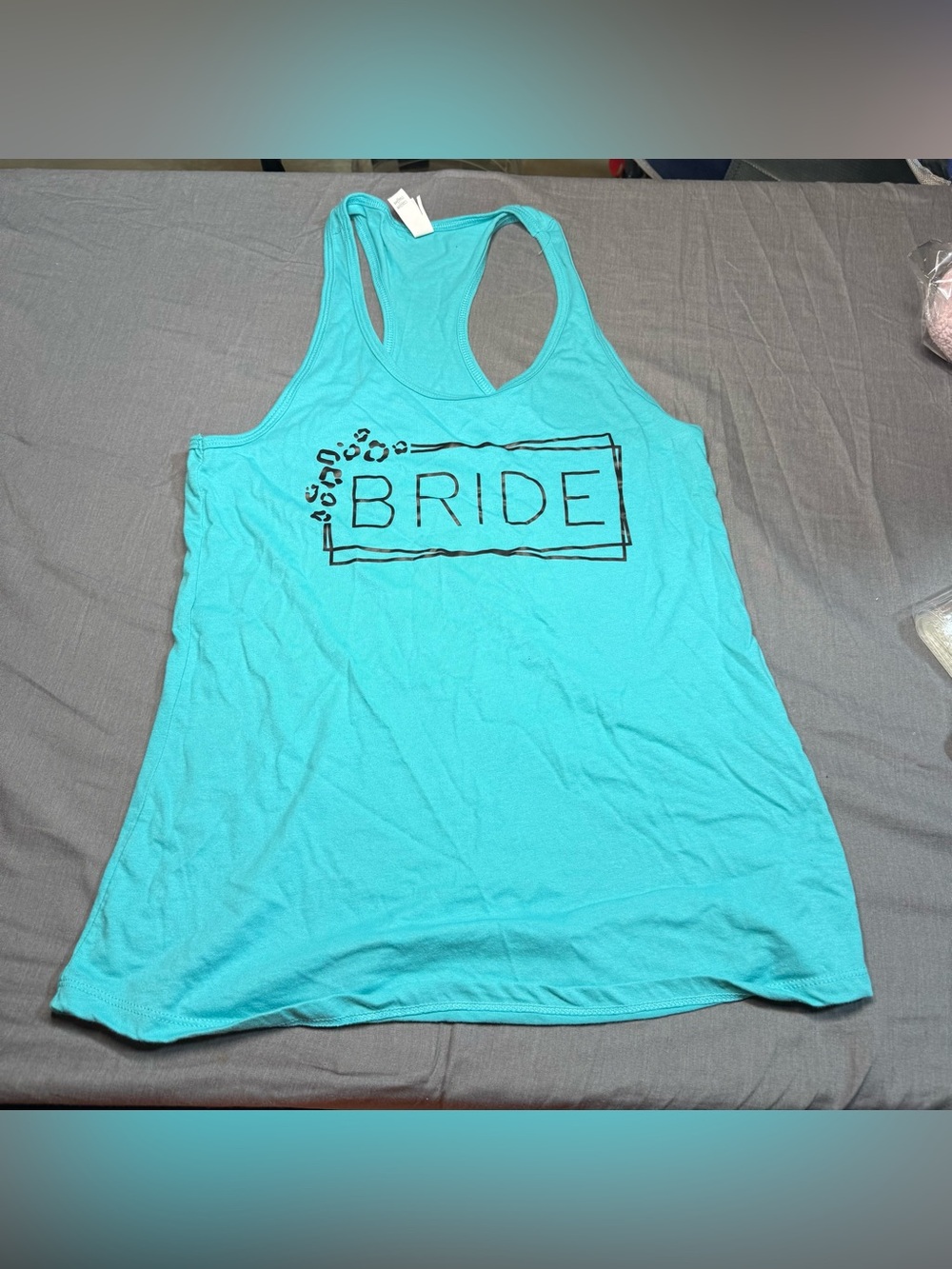 Aqua 'BRIDE' Racerback Tank Top